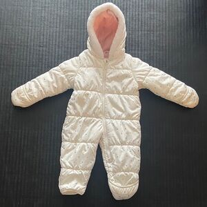 Carter's Infant Snowsuit with Gold Hearts